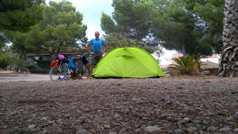 tenda viaggio in bici