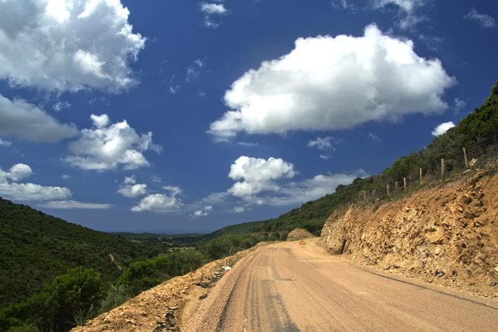 sterrato verso sartene