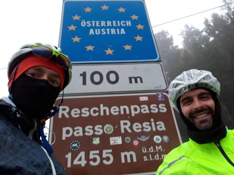 passo resia in bici