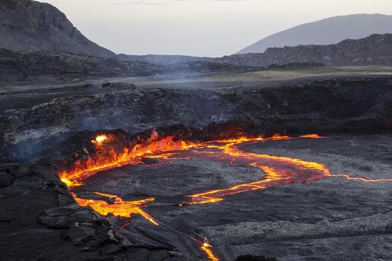 lava in dancalia