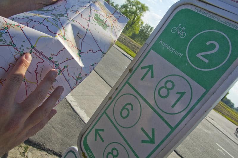 segnaletica ciclabili belgio