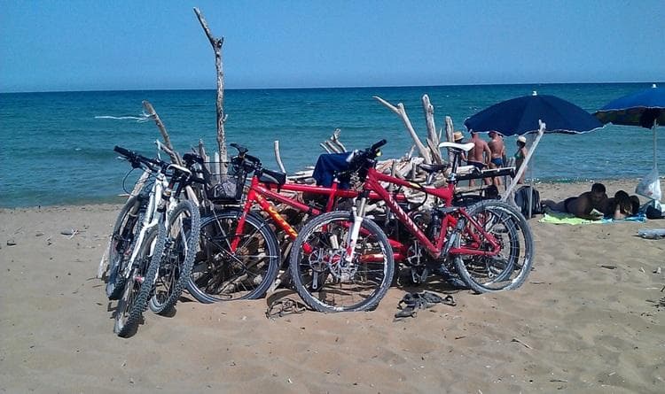 bike on the beach