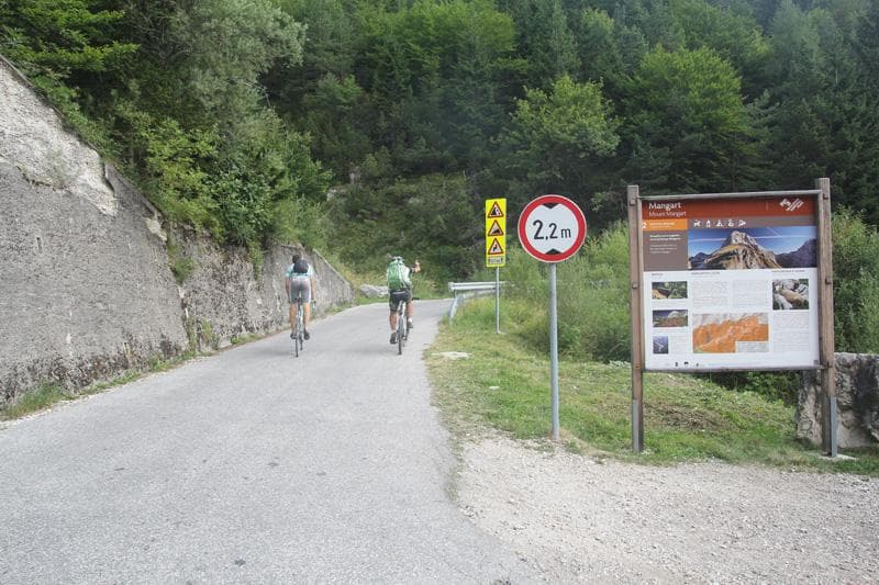inizio salita mangart
