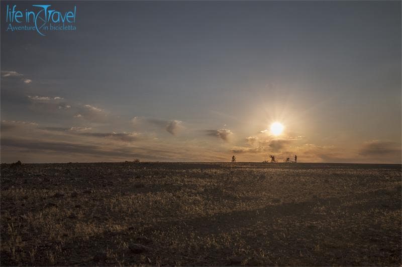 ciclist nel sole